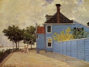 La Maison Bleue à Zaandam Claude Monet Peinture à l'huile